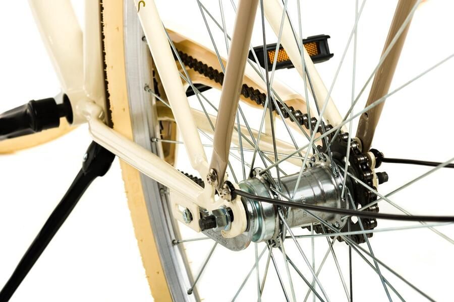 Milord damesfiets 28 inch 1 versnelling rieten mand terugtraprem