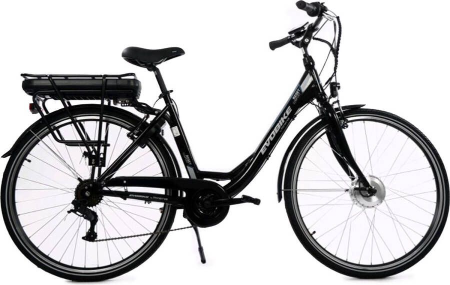 Minerva Estrel FM Elektrische Fiets E-bike 28 Inch Elektrische Damesfiets 49 cm 7 Versnellingen V-Brakes Zwart