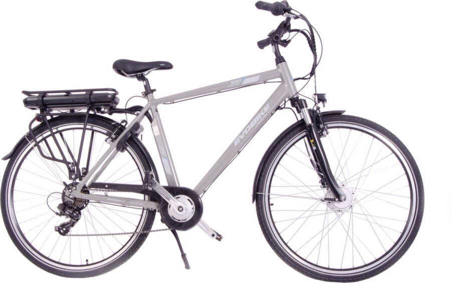 Minerva Evobike Elektrische Fiets 28 Inch E-bike 53 cm Herenfiets 7 Versnellingen V-Brakes Zilver