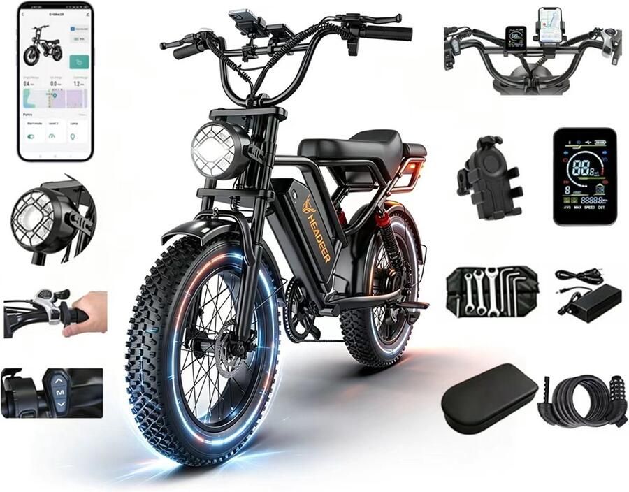 Minicee 20 Adult Elektrische Fatbike BK20 Dubbele Ophanging Elektrische Scooter Stabiel & Vloeg Rijden