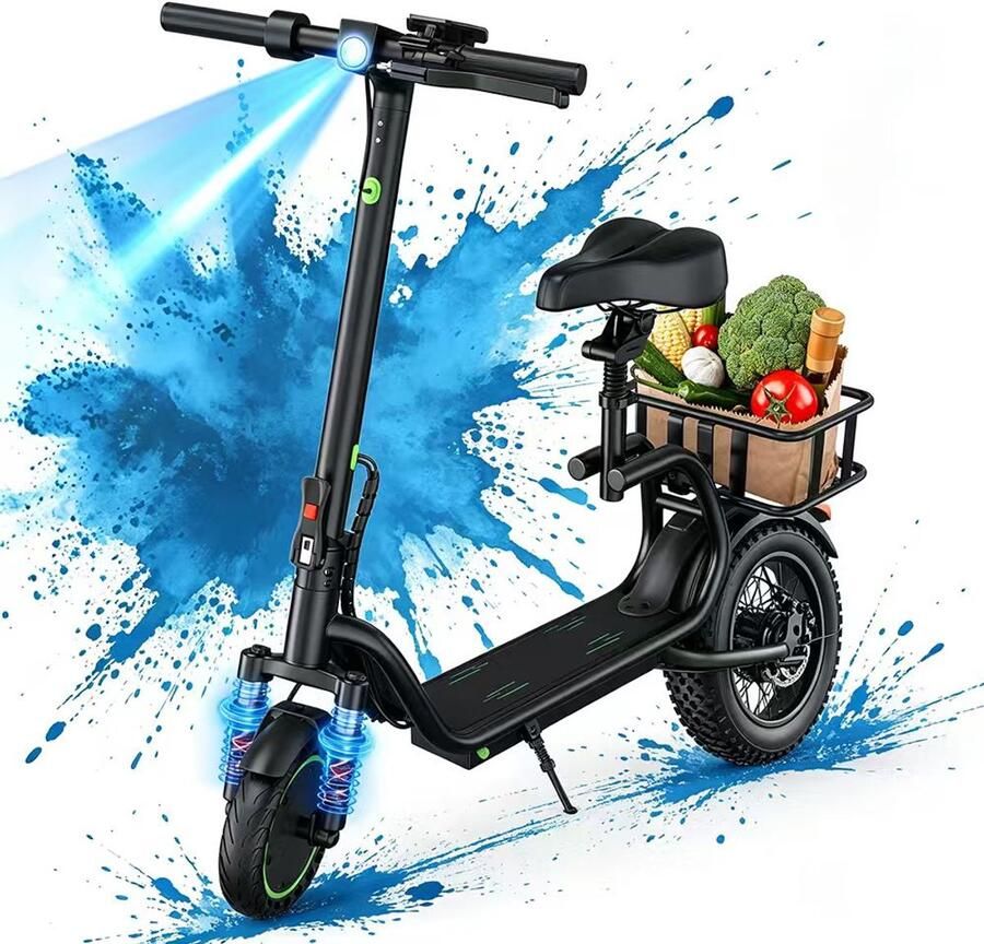 Minicee 8.5 Inch Elektrische step voor volwassenen 350W Motor 36V 7.8Ah Batterij Schokabsorptie 3 Snelheidsmodi Opvouwbaar