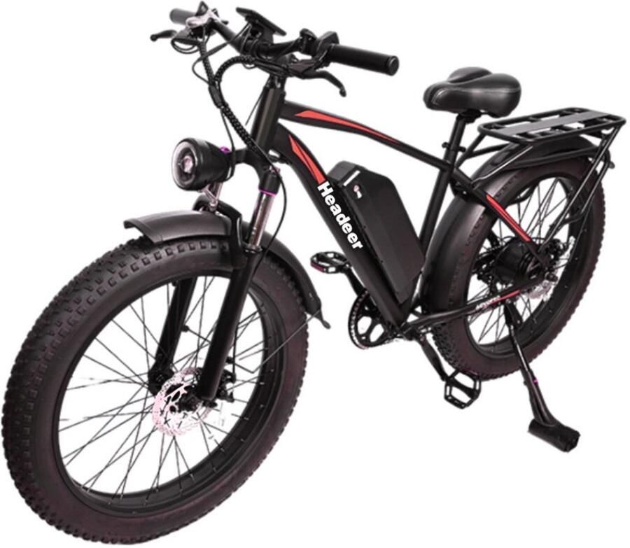Minicee Adult Elektrische Fatbike voor volwassenen 48V 21.6Ah Snow Band E-Bike met 5 snelheidsmodi tot 80KM bereik voorvering cruise control dubbele schijfrem