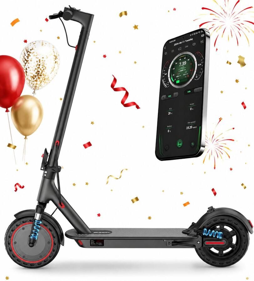 Minicee Elektrische Step voor Volwassenen 350W Motor 8.5 inch 19km u 30 km Bereik App bediening Opvouwbaar