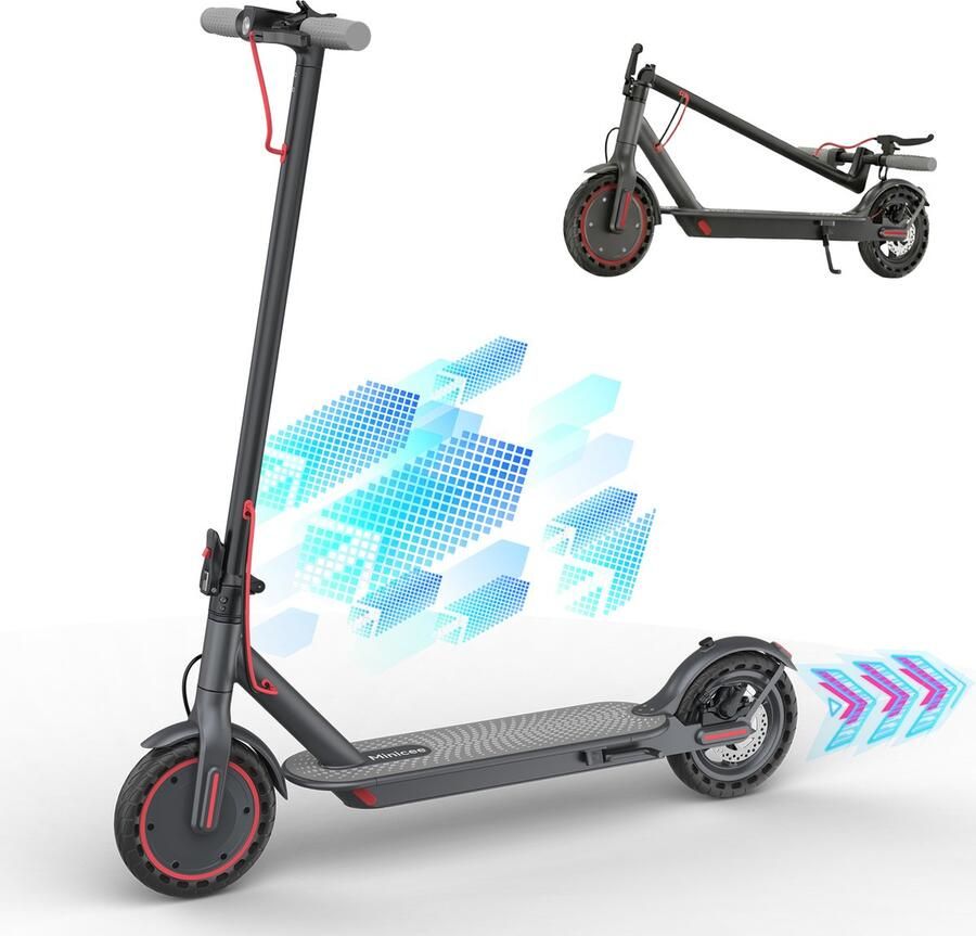 Minicee Elektrische step voor volwassenen 36V 7.8Ah batterij 8 5-inch vouwbare elektrische scooter 18 KM bereik 19 km u draagbaar pendelen