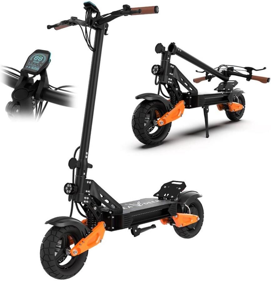 Minicee Elektrische step voor volwassenen Gevouwen draagbare Elektrische Step 800W dubbele motor 75km lange bereik Gemakkelijk reizen