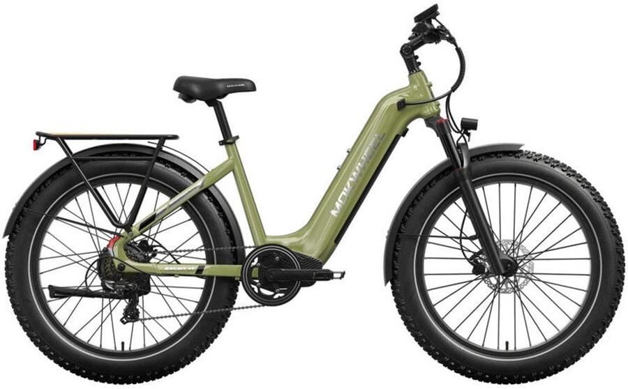 Mokwheel Basalt ST 2.0 – Groen – Elektrische Fatbike – 26x4.0 banden – 940Wh accu – 250W motor – Hydraulische schijfrem