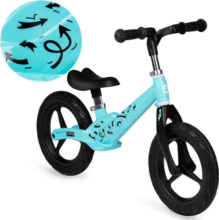 Momi Ulti Magnesium Loopfiets Balance Bike Turquoise