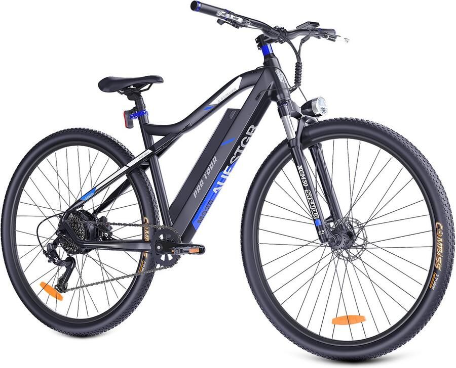 NETTLIFE Elektrische fiets 250W Motor 36V 13Ah accu 27.5 Inch Trekking Bike Shi o 9-speed Actieradius 60km max. snelheid 25 km h multifunctioneel LCD-scherm Blauw