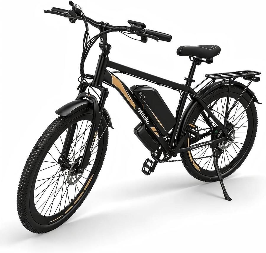 Nie d EC27 Elektrische fiets 48V 17.5 A batterij 75km lange levensduur van de batterij 250W motor topsnelheid 25km h 27.5-Inch wielen en achterrek