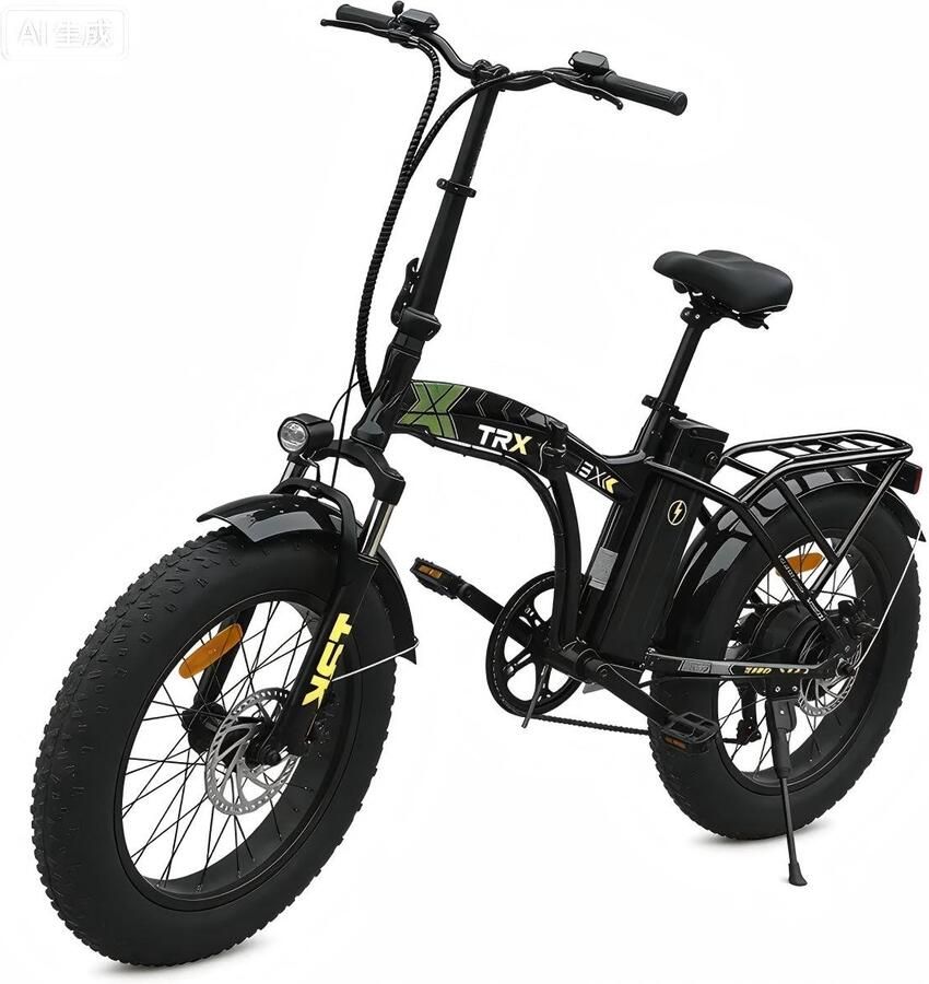 Nie d X5i Elektrische fiets 90km lange levensduur van de batterij-48v13ah-250W motor-20x4 voet brede banden-Grijs rood - Foto 2