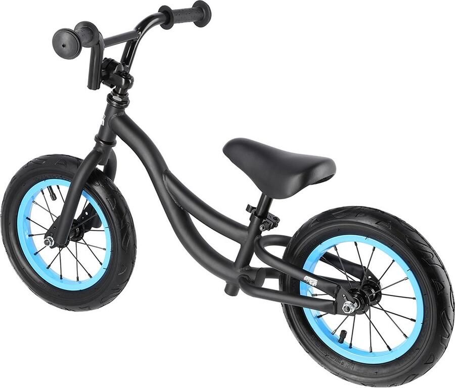 NILS FUN RB202 Serie Loopfiets Zwart 12'' Pompbanden
