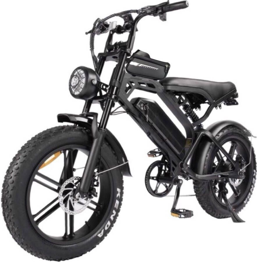 Ninryde V20 PRO Fatbike E Bike 250W 15Ah Hydraulische Remmen Model Met Voetsteuntjes en Phone bag