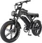 Ninryde V20 PRO Fatbike E Bike 250W 15Ah Hydraulische Rem Model Met Voetsteuntjes Bagagerek Incl. Alarmslot - Thumbnail 1