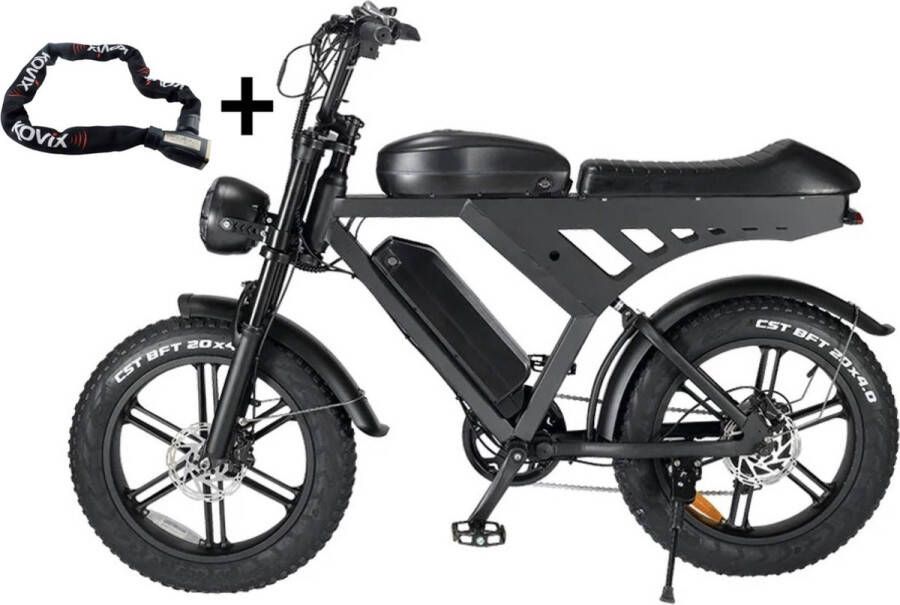 Ninryde V30 PRO Fatbike E Bike 250W 15Ah Hydraulische Rem Model Met Voetsteuntjes Incl. Alarmslot