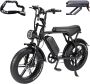 Ninryde V8 PRO Hydraulische rem model Fatbike Elektrische Fiets E Bike 250W 15Ah Zwart Incl. Alarmslot Bagagerek - Thumbnail 2
