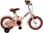 Nogan Dutchy Kinderfiets 12 Inch Met Zijwieltjes Verstelbaar Stuur & Zadel Terugtraprem & V-Brake Mat Roze - Thumbnail 1