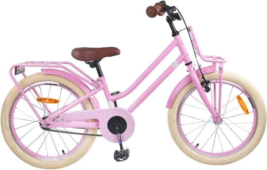Omabeta City kinderfiets 20 inch Kinderfiets 6 7 8 9 10 & 11 jaar Fiets 20 inch kind Licht Roze
