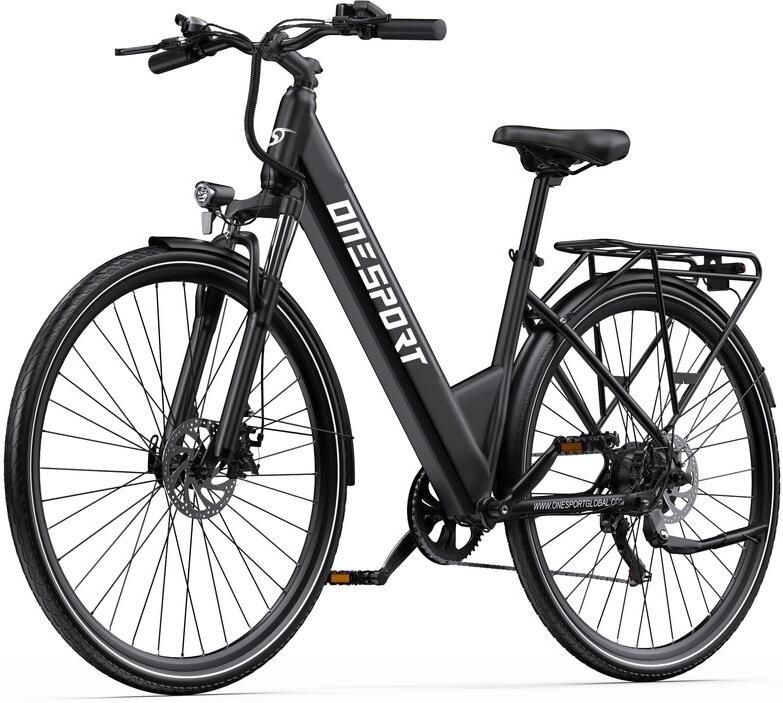 OneSport OT12 Elektrische Fiets 250 W Motor 36 V 13 Ah Accu 27 5 inch Banden Maximale Snelheid 25 km u 65 km Bereik Shi o 7 Versnellingen Zwart