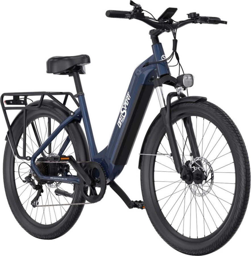 OneSport OT05 Elektrische fiets 27 5” Aluminium frame 36V 18 2Ah Batterij 25km h ANANDA 250W Motor Koppelsensor Shi o 7 versnellingen 60-120KM Max Bereik Olieschijf 100kg Max Belasting Blauw