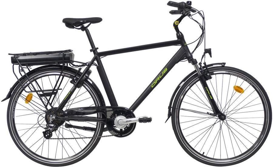 Orus Randonnee elektrische fiets heren 13 Ah grijs