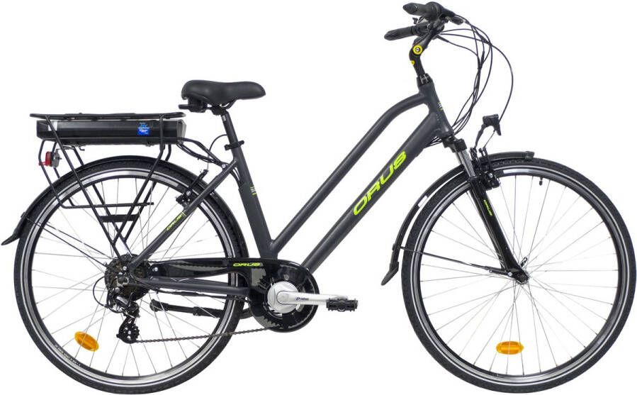 Orus Randonnee elektrische fiets dames 13 Ah grijs