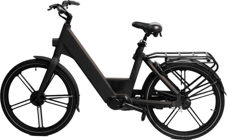 Ostrichoo Caesar E-Bike (zwart): Revolutionaire 540WH FastCap Batterij – Snelste Oplaadtechnologie 120km Bereik Brandveilig Bafang Middenmotor Onderhoudsvrij Comfort met Antilek Banden
