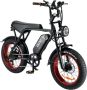 OUXI Fatbike RED Edition – E-Fatbike – Inclusief ART4 Kettingslot & Montage Fatbike V8 – Elektrische Fiets – Elektrische Fatbike – Fatbike Electrisch – 250W Vermogen – 7 Versnellingen - Thumbnail 2