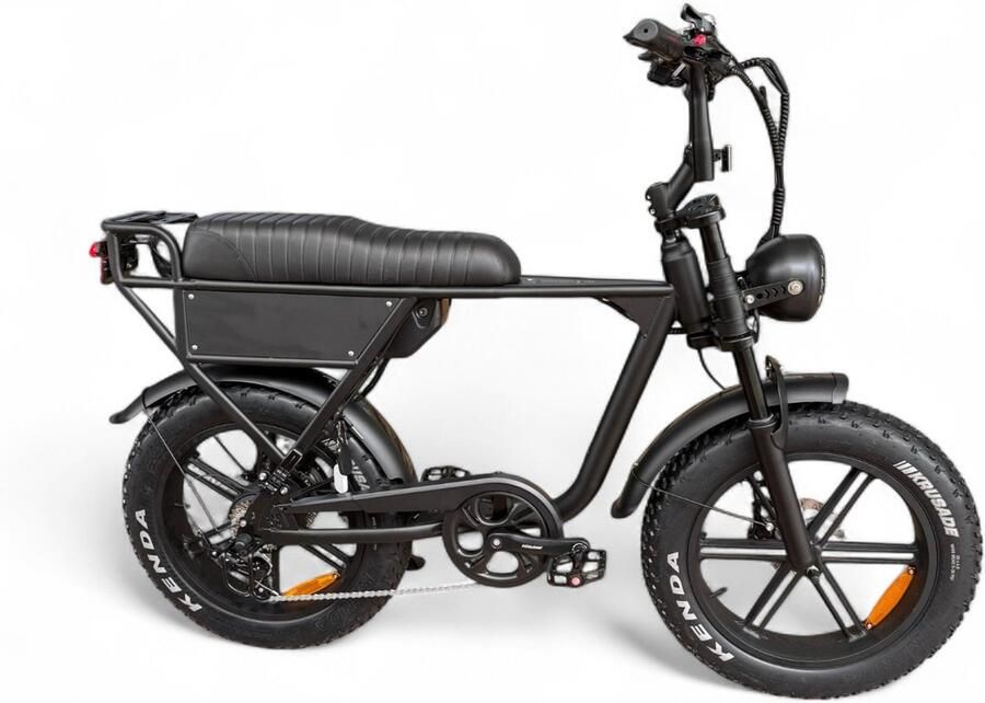 OUXI C63 Fatbike Zwart 20x4 inch Accu 48V (15Ah) 250W (60Nm) Motor Shi o 7 Versnellingen Hydraulische Rem