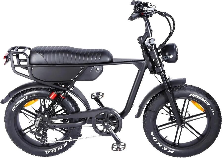 OUXI C63 Pro Fatbike Zwart