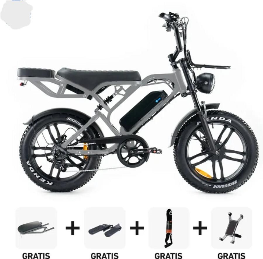 Ouxi v20 Pro Fatbike 2026 Hydraulische rem 80-100KM bereik Straatlegaal Hoog model