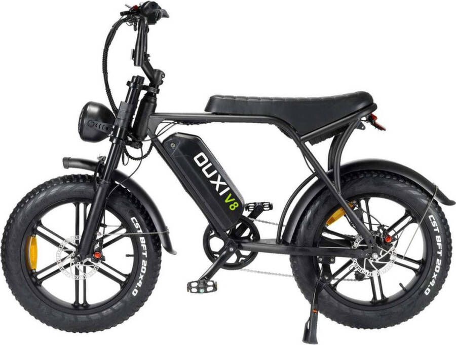 OUXI V8 Fatbike E-bike 250Watt 25 km u 20” banden – 7 versnellingen Deze model is toegestaan conform de Nederlandse wetgeving op de openbare weg