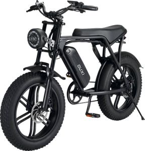 OUXI V8 Fatbike Elektrische Fiets Fatbike Electrisch E Bike 15 Ah Accu 250W Zwart
