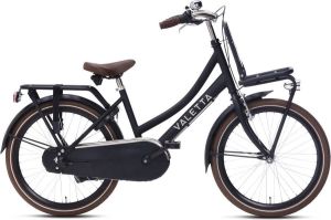 VALETTA Cargo N3 Transportfiets Meisjesfiets 22 inch Mat Zwart