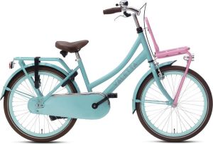VALETTA Cargo Transportfiets Meisjesfiets 22 inch Aqua Roze