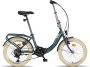 PACTO EIGHT FOLDING BIKE 6v PATROL GREEN VOUWFIETS PLOOIFIETS LAGE INSTAP FIETS SHIMANO 20 inch - Thumbnail 1