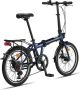 PACTO FOUR FOLDING BIKE JEANS BLUE 6v VOUWFIETS PLOOIFIETS ALUMINIUM FIETS SCHIJFREM DISC - Thumbnail 1