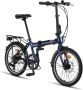 PACTO FOUR FOLDING BIKE JEANS BLUE 6v VOUWFIETS PLOOIFIETS ALUMINIUM FIETS SCHIJFREM DISC - Thumbnail 2