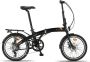 PACTO FOUR FOLDING BIKE BLACK 6v VOUWFIETS PLOOIFIETS ALUMINIUM FIETS SCHIJFREM DISC SHI O - Thumbnail 1