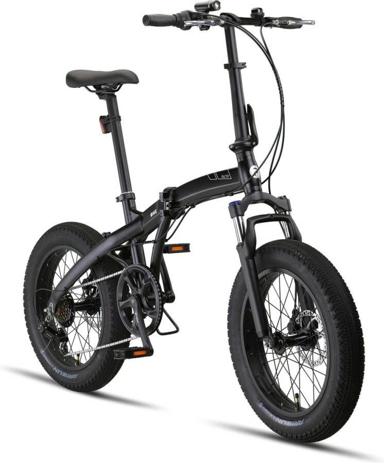 PACTO ONE FOLDING BIKE BLACK 6v VOUWFIETS PLOOIFIETS FATBIKE FIETS ALUMINIUM PHATBIKE