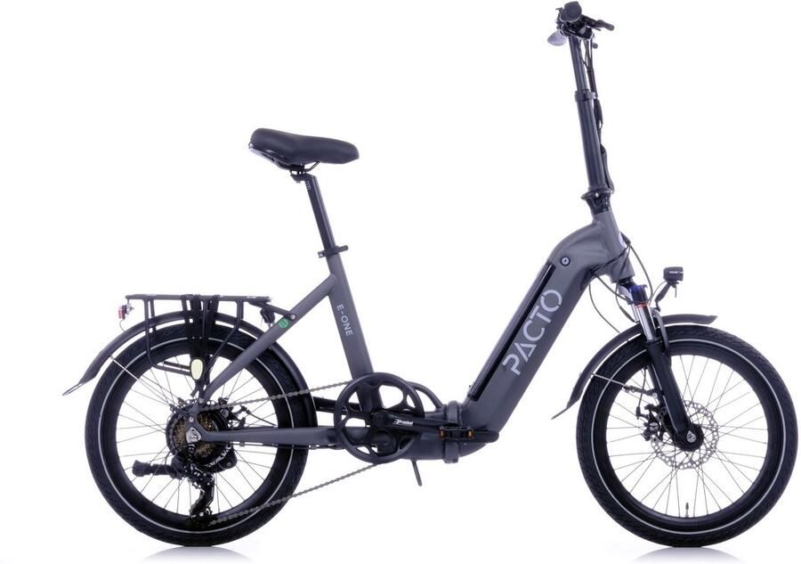 PACTO E-ONE elektrische vouwfiets lage instap Shi o 7 speed Schijfrem Grijs - Foto 2