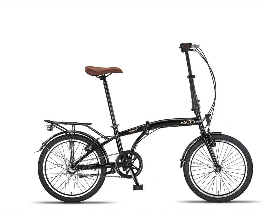 PACTO ELEVEN FOLDING BIKE BLACK GOLD 3v VOUWFIETS PLOOIFIETS SHI O 20 inch 20inch