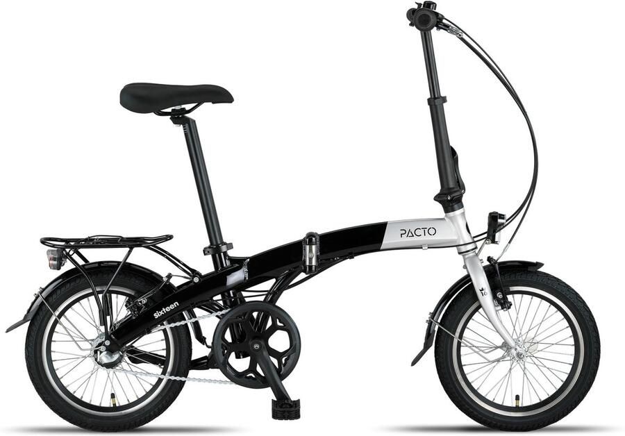 PACTO SIXTEEN Vouwfiets 16 inch Shi o Nexus 3 Zilver Zwart
