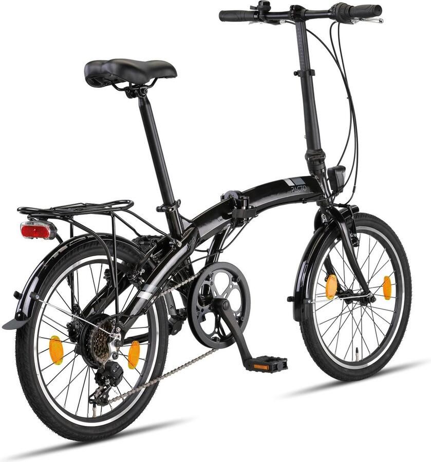 PACTO Three Vouwfiets Zwart Shimano 6v Aluminium 20 inch Plooifiets Folding Bike - Foto 2