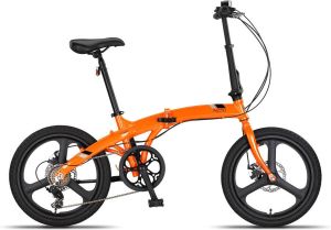 PACTO TWO FOLDING BIKE ORANGE 6v VOUWFIETS PLOOIFIETS SHI O ALUMINIUM SCHIJFREM DISC 20 inch