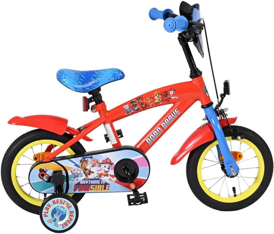 Nickelodeon Paw Patrol 12 Inch 23 cm Jongens Terugtraprem Rood Blauw