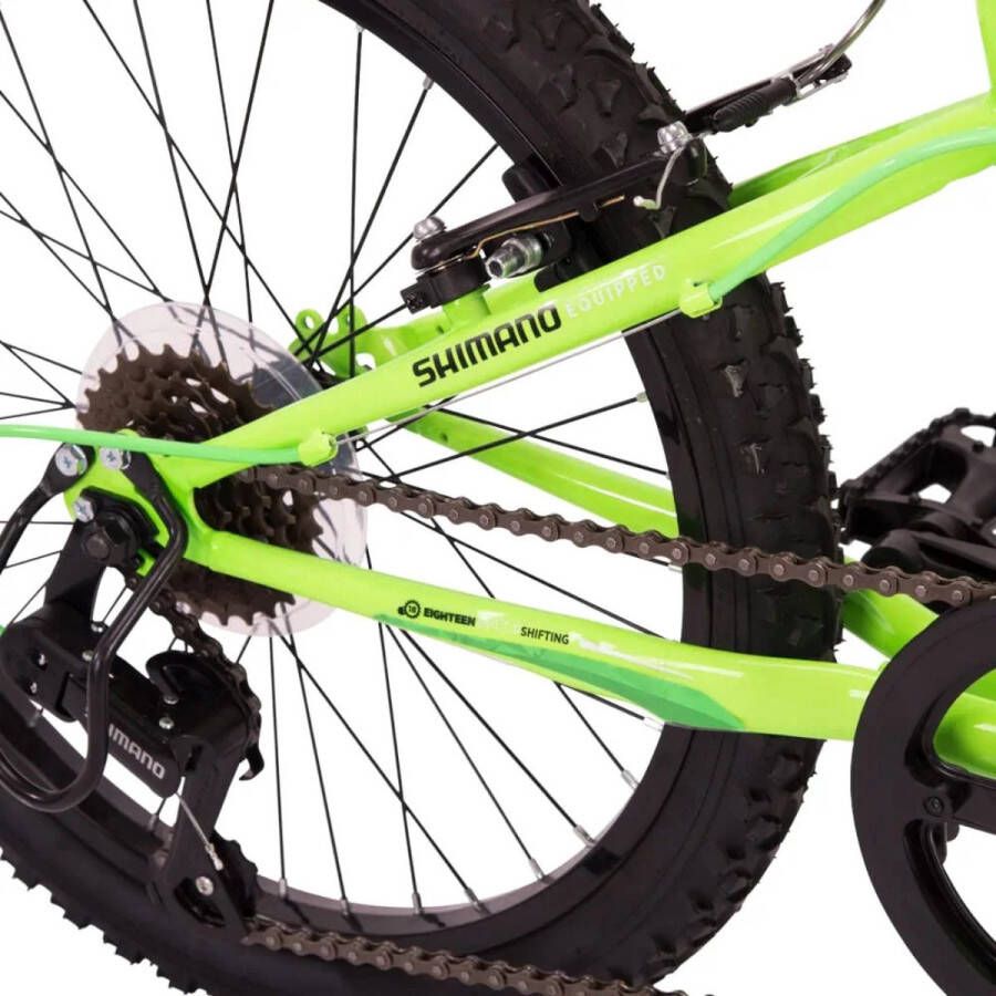 PEAM Extent Kids 20 Inch Mountainbike Antivries Groen 6 Versnellingen Voor Kinderen Van 6-9 Jaar