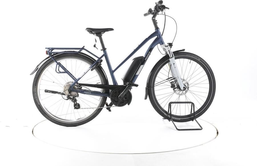 Pegasus Solero E8 Plus Elektrische trekkingfiets Bosch Accu 500Wh 28 2023 blauw