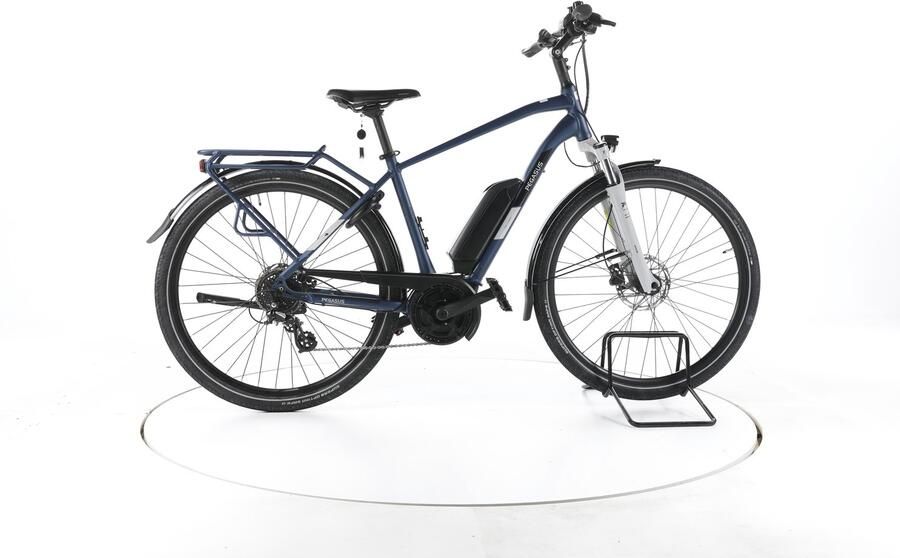 Pegasus Solero E8 Plus Elektrische trekkingfiets Bosch Accu 500Wh 28 blauw Pro