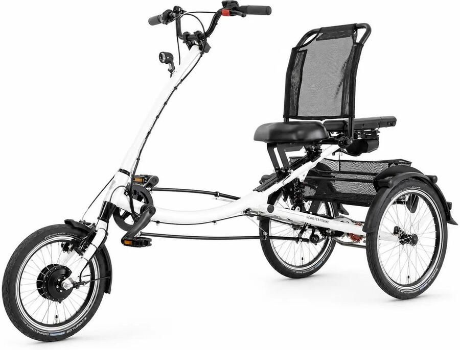 Pfautec Scootertrike FM – Elektrische Driewieler – 324Wh – Wit