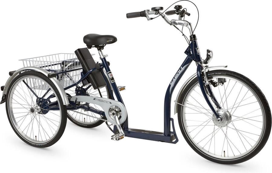 Pfiff Napoli 2 Elektrische Driewieler D 44 Cm 3 Sp Remnaaf Staal Blauw - Foto 1